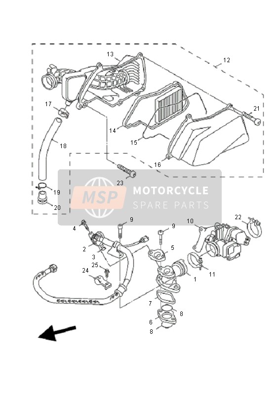 Yamaha YW125 BWS 2010 Admission pour un 2010 Yamaha YW125 BWS